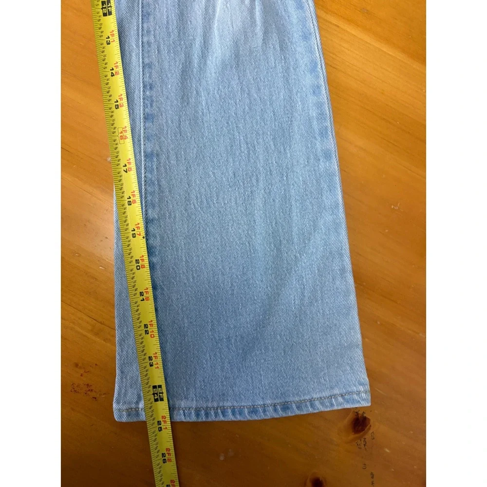Old Navy Girls Light Wash High-Rise Flare Distressed Ripped Jeans Size 12